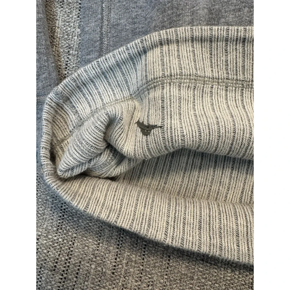 Tommy Bahama Reversible Sweater Mens XL Gray/stripe Quarter Zip Pullover Outdoor